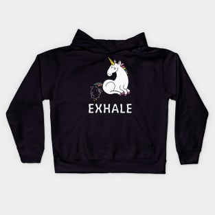 Exhale Unicorn Kids Hoodie